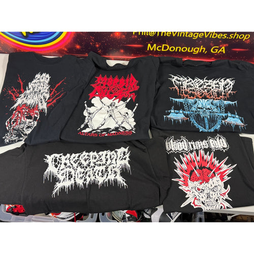 9 Piece Metal / Deathcore Band Merch Lot + Excision Paradox Windbreaker Jacket L