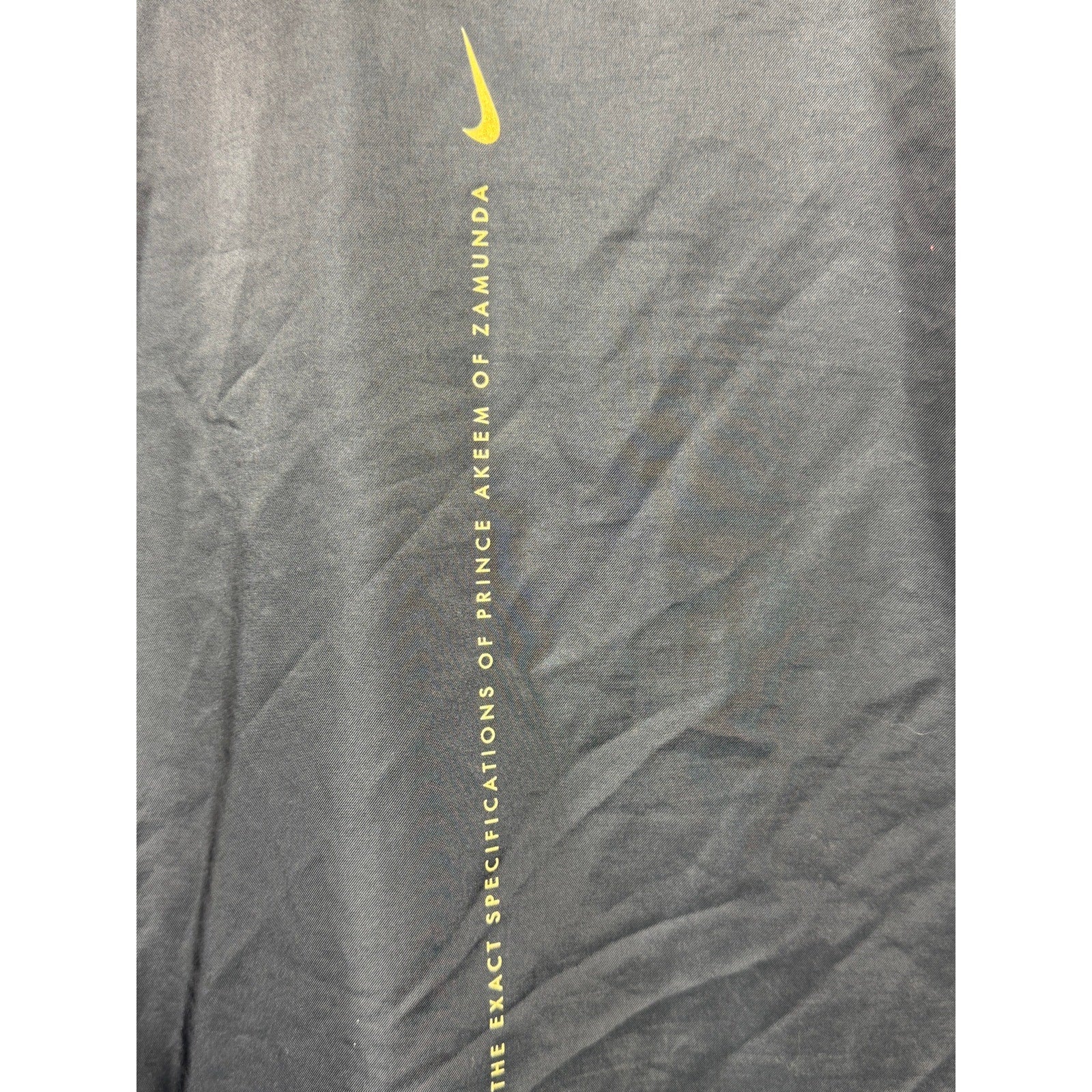 Nike Giannis Coming To America Windbreaker Jacket Mens Large Black Gold CQ8308-010 Rare Promo