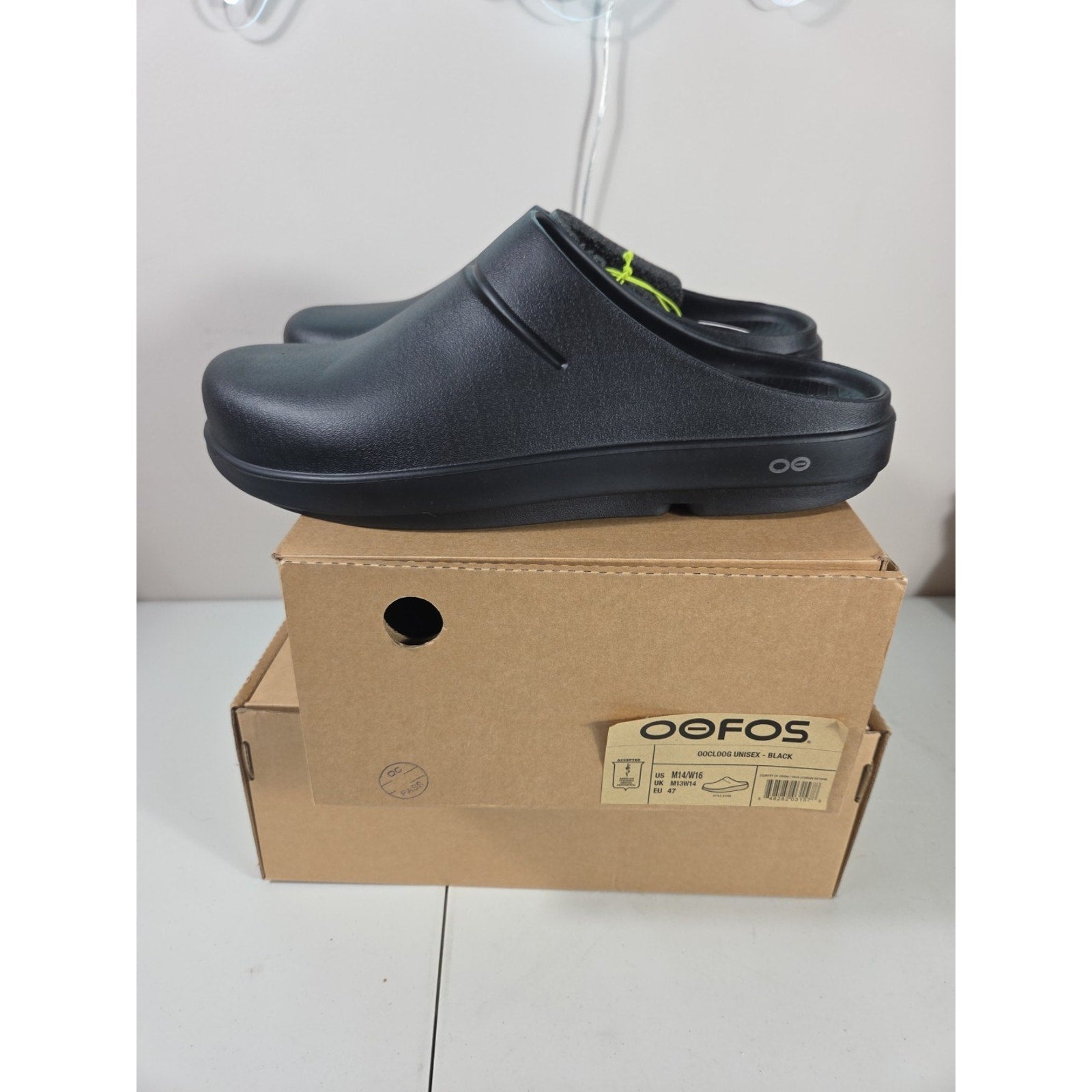OOFOS OOCLOOG Recovery Clog Black Men’s Size 14 NEW w/ Box Comfort Shoe