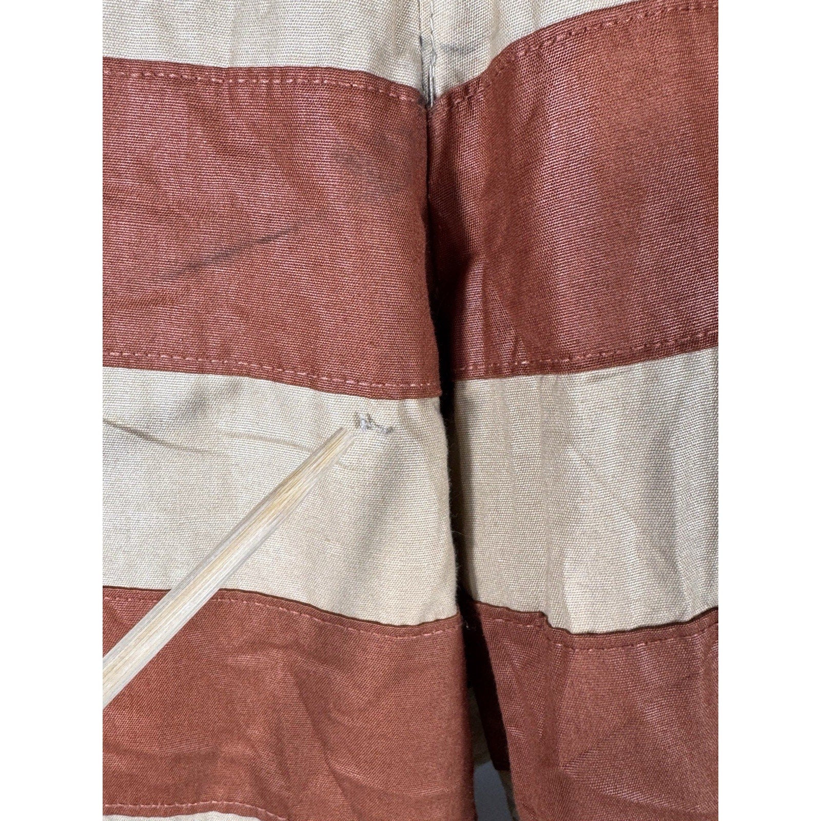 Vtg 1970s London Fog Outdoors Unlimited Striped Cafe Racer Jacket Tan Brown Sz M