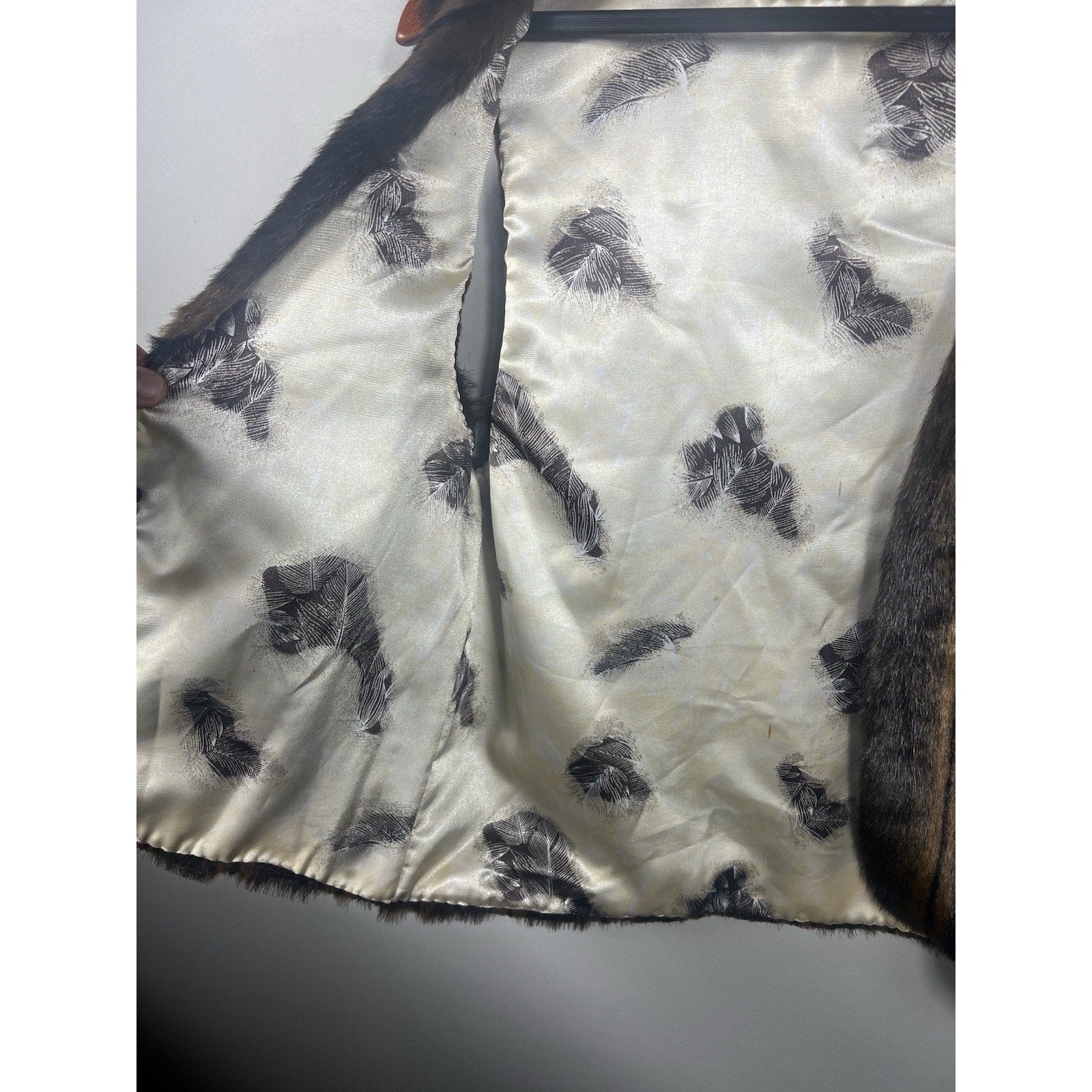 Rare VTG 1920s 1930s Luxury Sable Fur Vest Dark Brown Flapper Gatsby Art Deco M