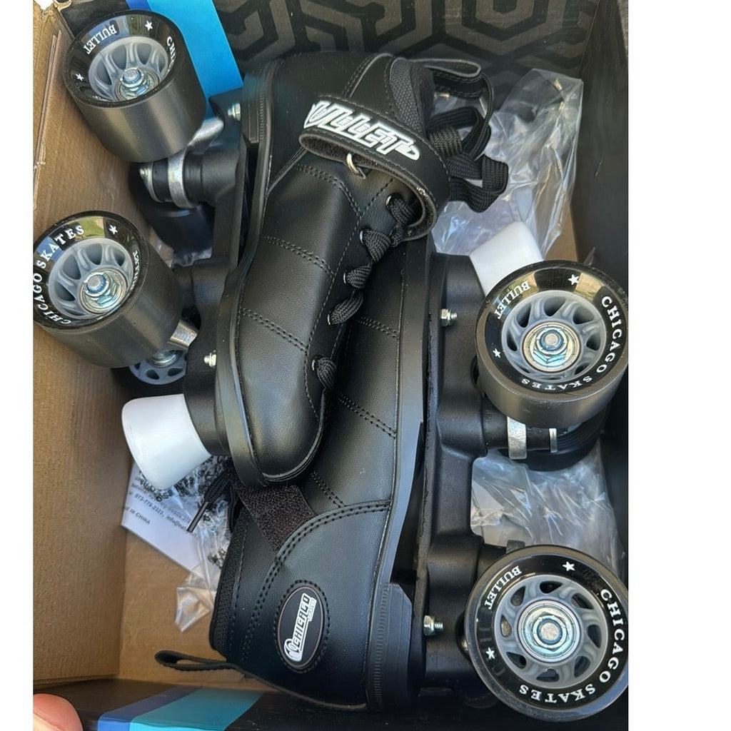 Chicago Skates Bullet Roller Skates Youth Boys Sz 2 Women’s 4 Quad Speed Skates