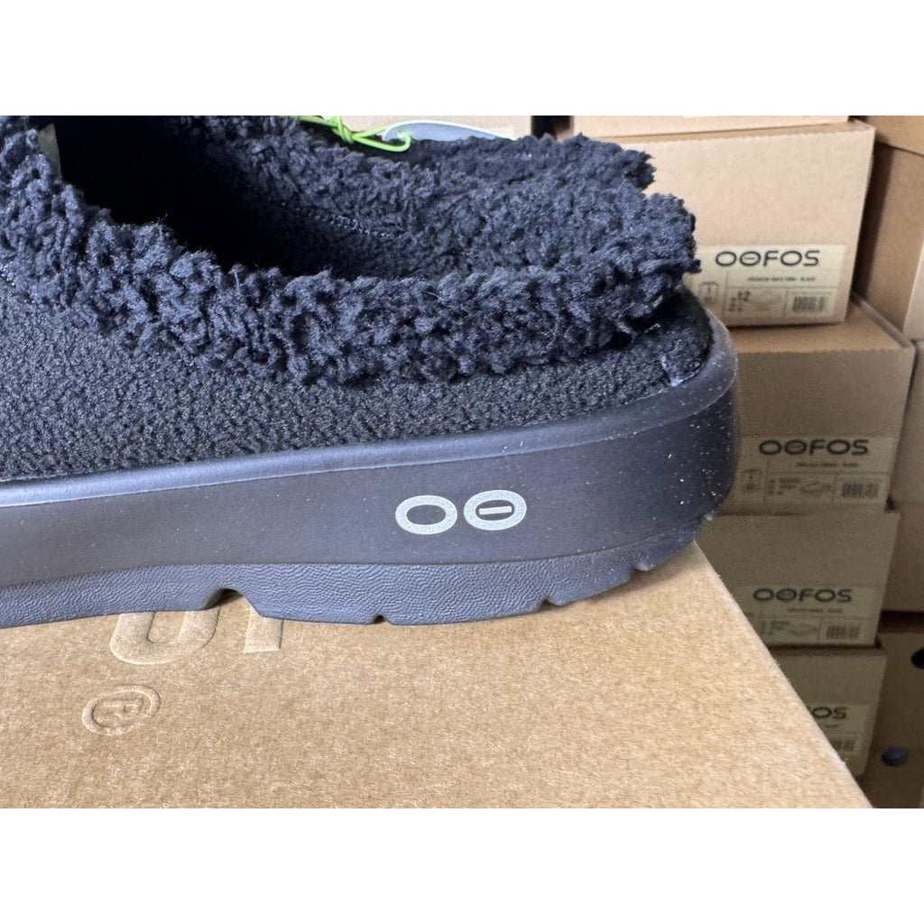 OOFOS OOcoozie Mule Men’s Slip-On Shoes Black Size 12 Comfort Recovery Clogs