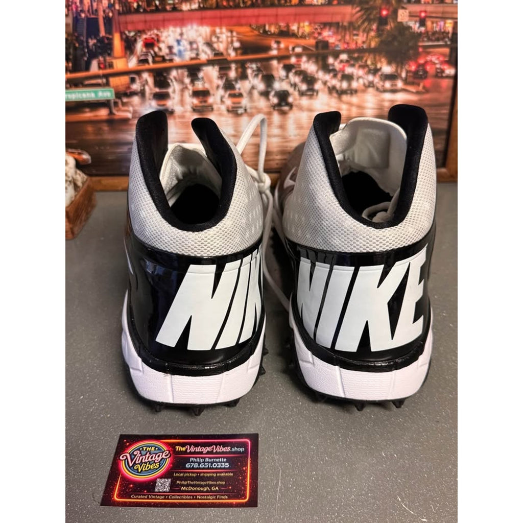 Nike Vapor Pro 3/4 Destroyer Turf Football Cleats White Black Mens 17 NWOB