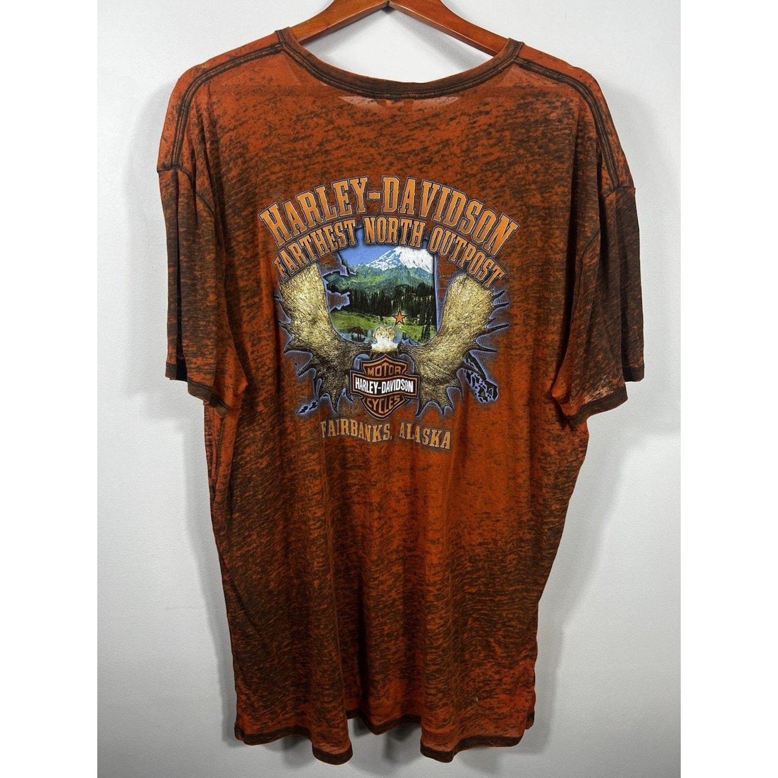 Vintage 2000s Harley-Davidson Fairbanks Alaska T-Shirt - Size 2XL