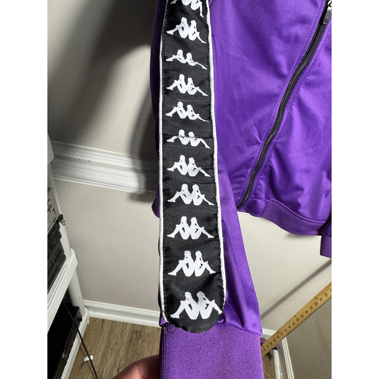 Kappa Jacket Womens Purple Track Full Zip 222 Banda XS Y2K Soccer Streetwear fit