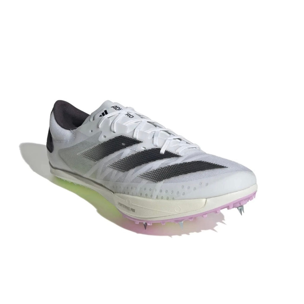 Adidas Adizero Ambition Track Spikes Sz 12 Men / 13W White Volt Sprint Running