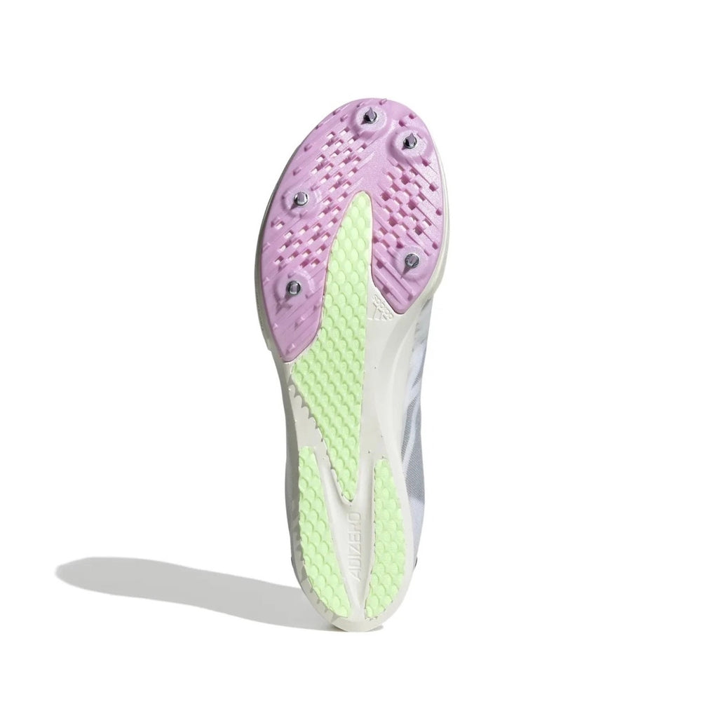 Adidas Adizero Ambition Track Spikes Sz 12 Men / 13W White Volt Sprint Running