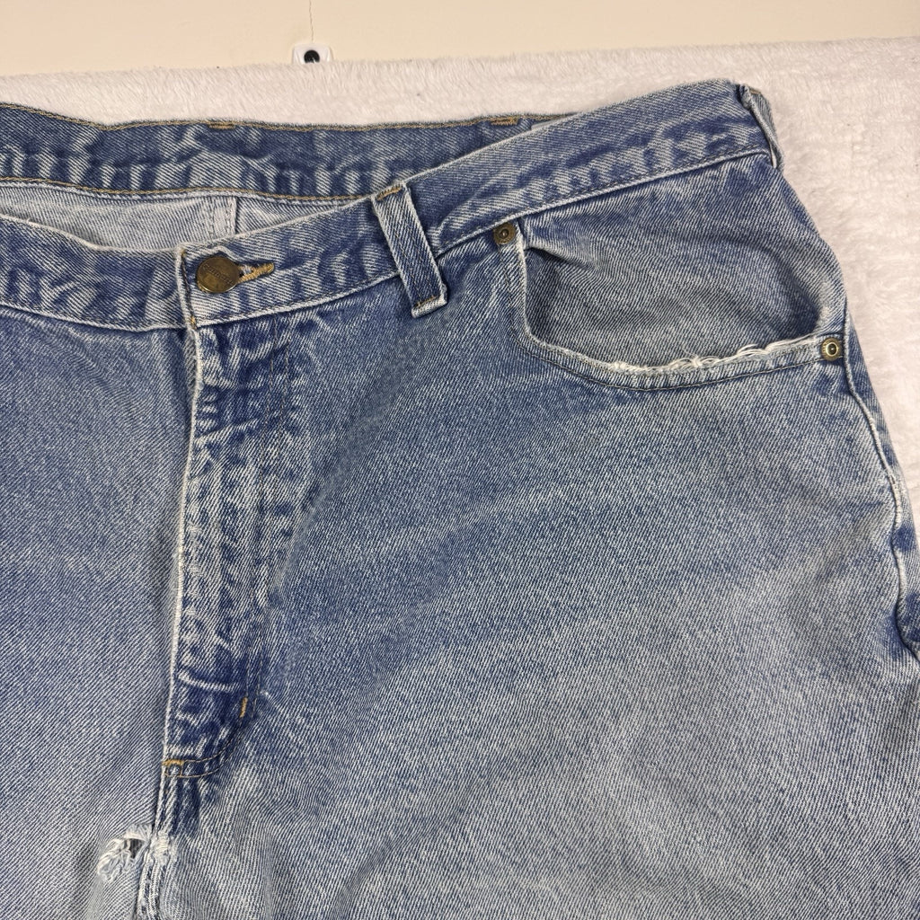Carhartt B42 Relaxed Fit Jeans Mens 40x30 Distressed Workwear Denim Made Mexico