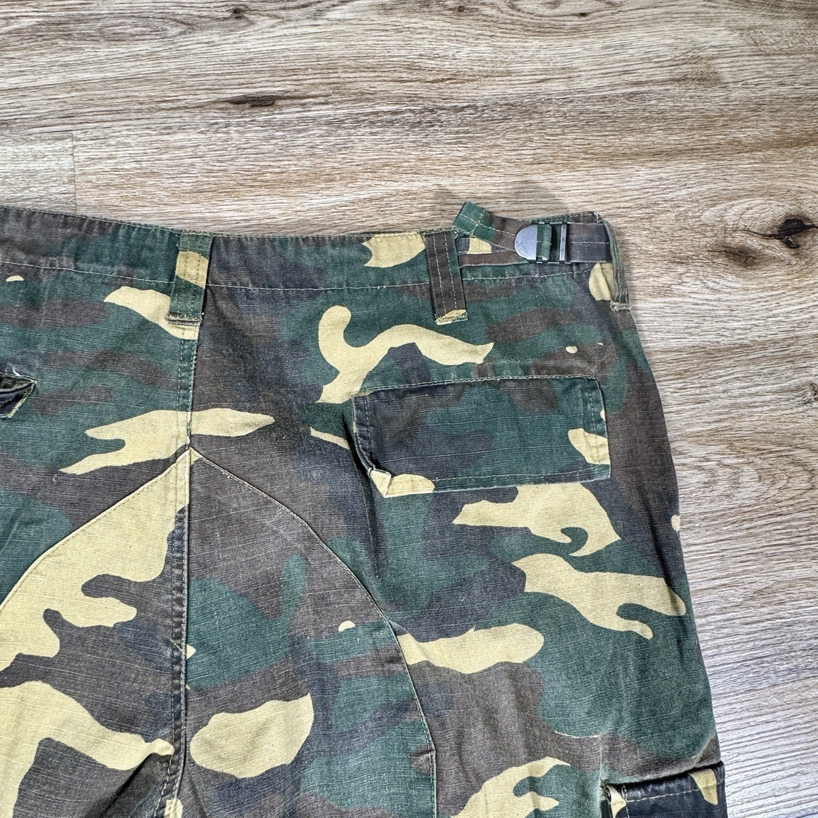 Vtg Sports Afield Woodland Camo Cargo Pants Men's L-XL 36x27 Tactical Hunting