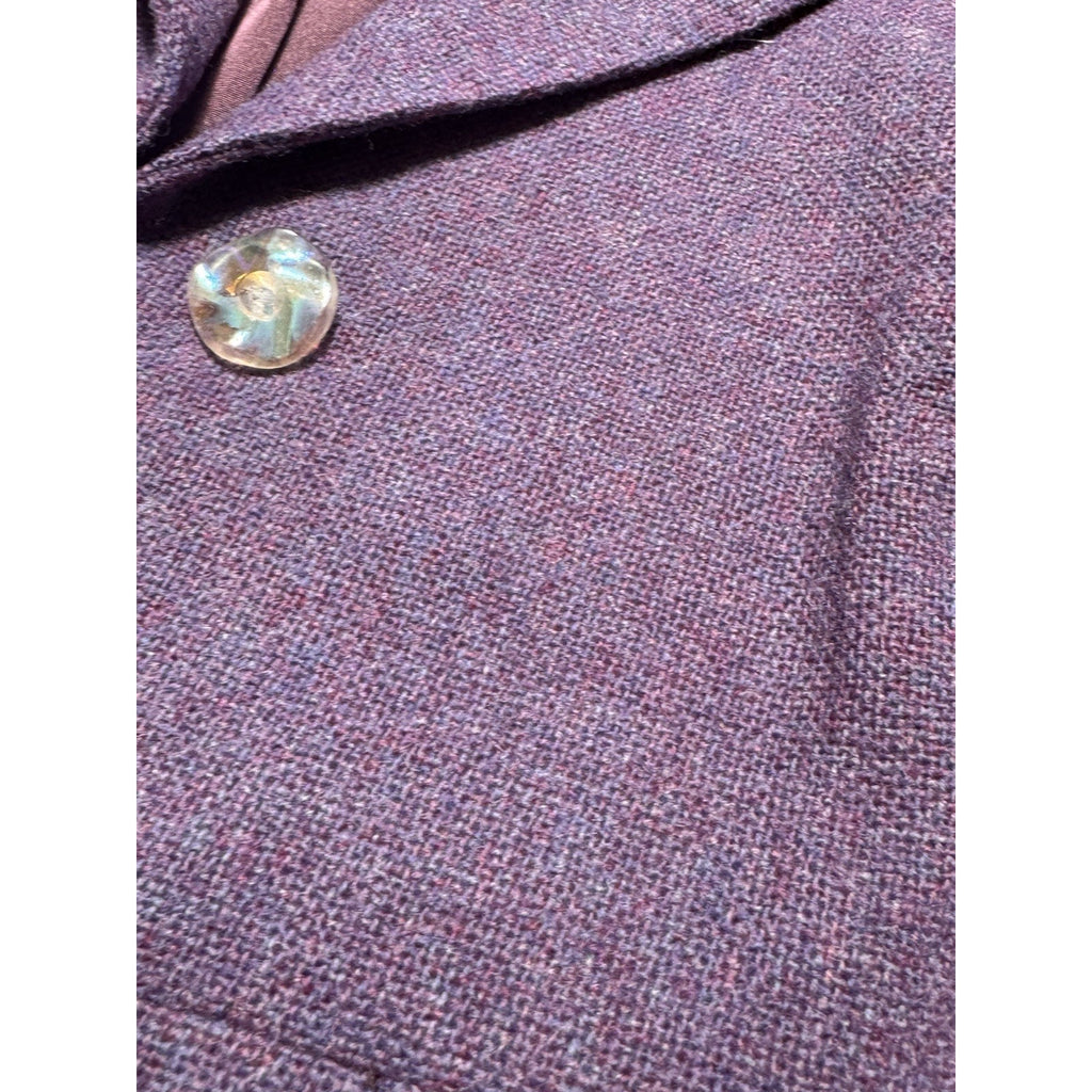 Vtg 50s Friedmont Rich’s Purple Wool Blazer ILGWU Union Jacket USA Sz Small 4-6