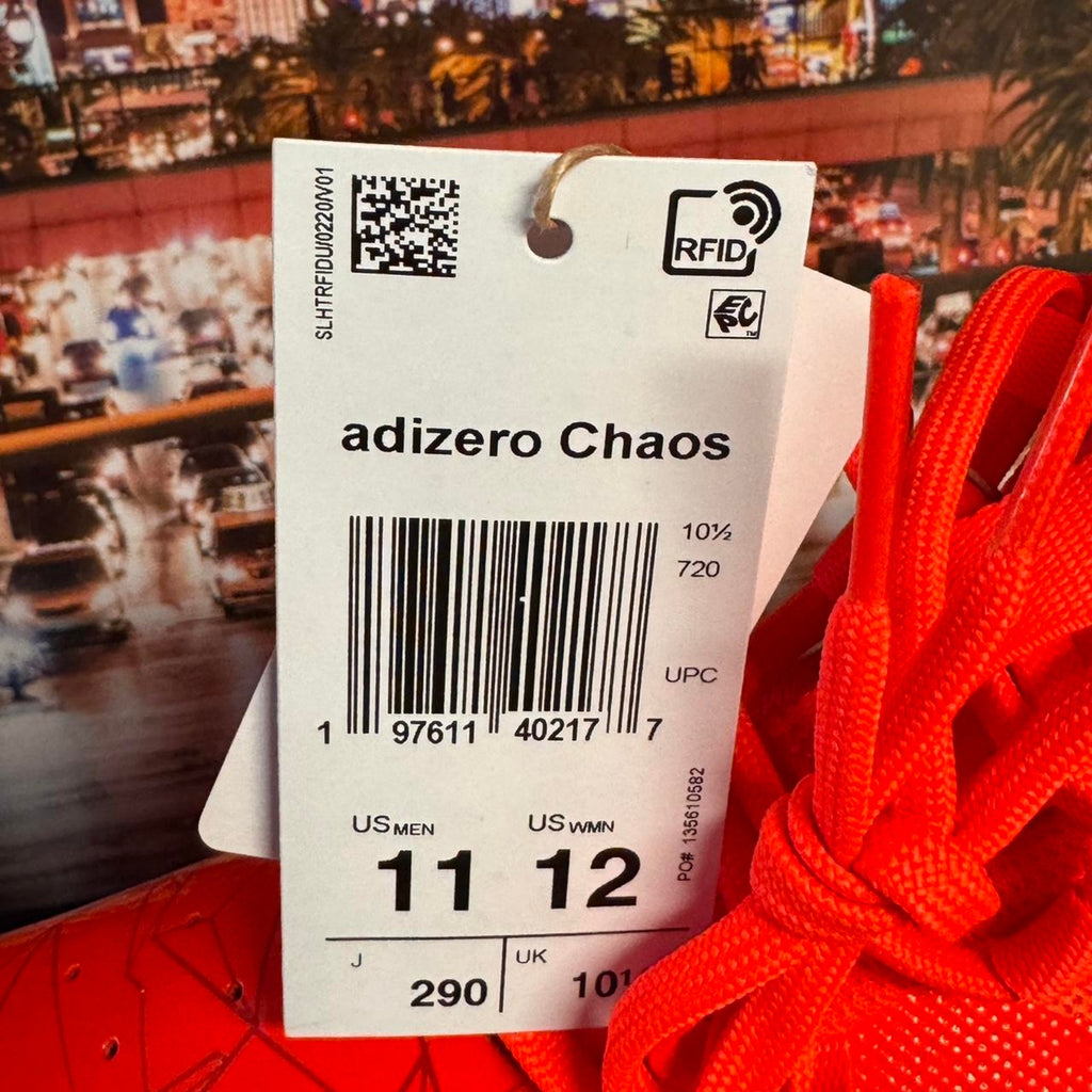 Adidas Adizero Chaos Football Cleats Red White sz 11 Mens New RFID