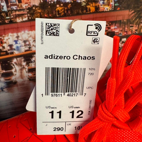 Adidas Adizero Chaos Football Cleats Red White sz 11 Mens New RFID