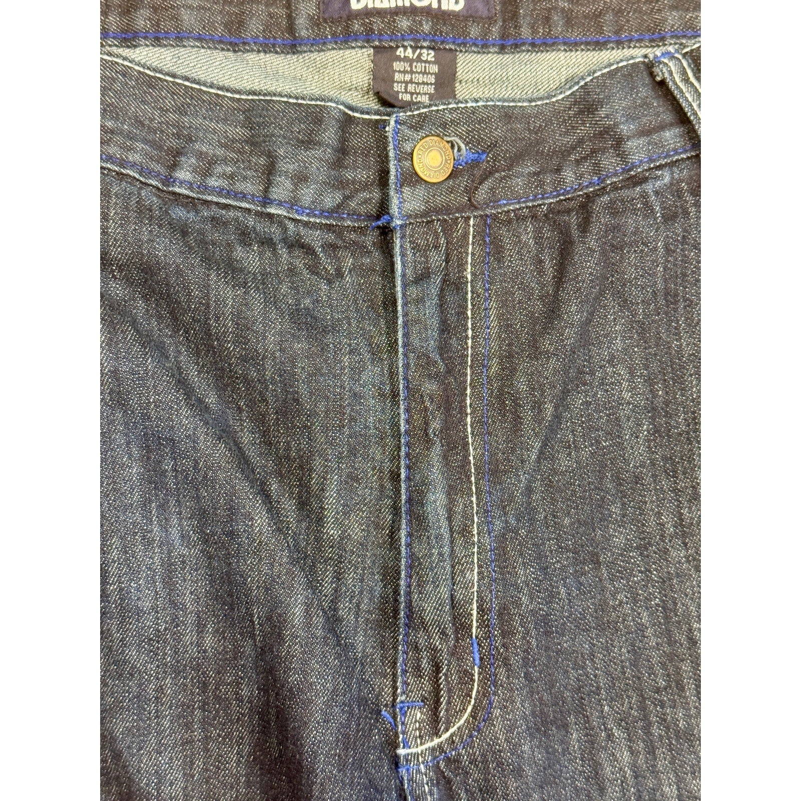 Red Diamond Jeans Men’s sz 44 x 32 (28) Baggy Y2K Hip Hop Dark Wash Denim Skater