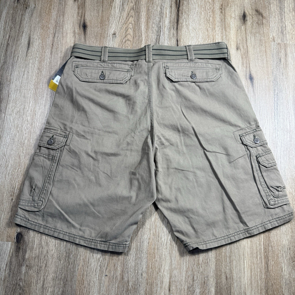 Lee Legendary Wyoming Cargo Shorts Mens 40 Gray NWT Utility Workwear Belted