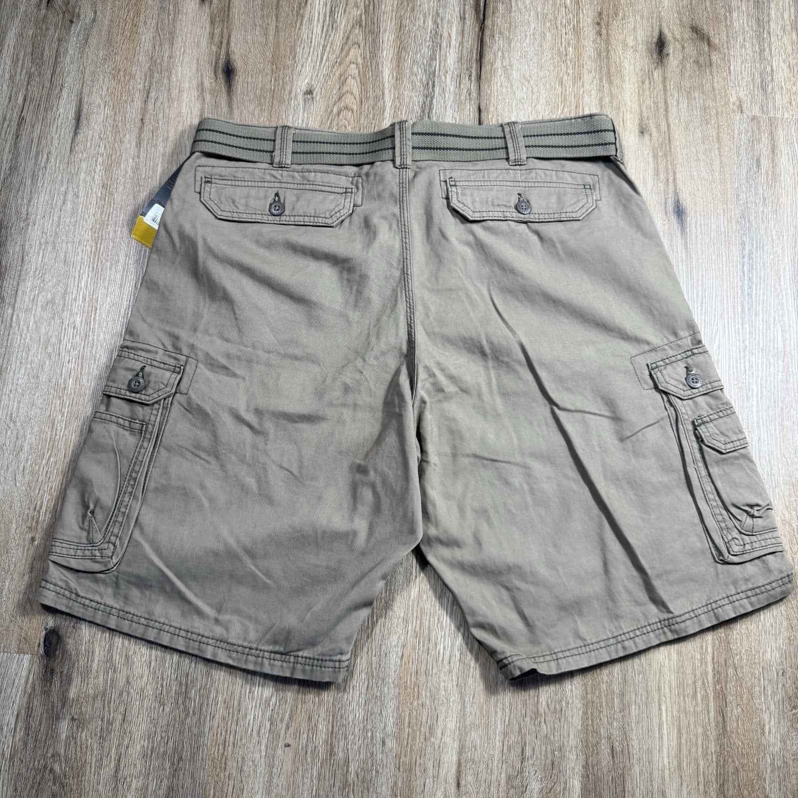 Lee Legendary Wyoming Cargo Shorts Mens 40 Gray NWT Utility Workwear Belted