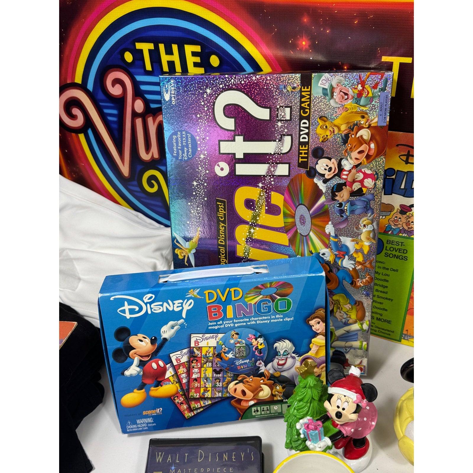 Rare Vintage 80s-90s Disney Collectibles Mega Lot Mickey Watches VHS Disneyana