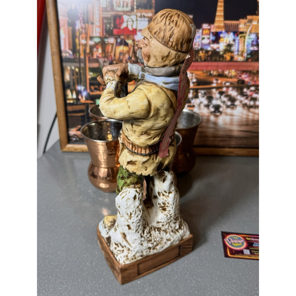 Vtg 1976 Homan The Buffalo Hunter Decanter C.M. Russell Japan 13in Western Bar