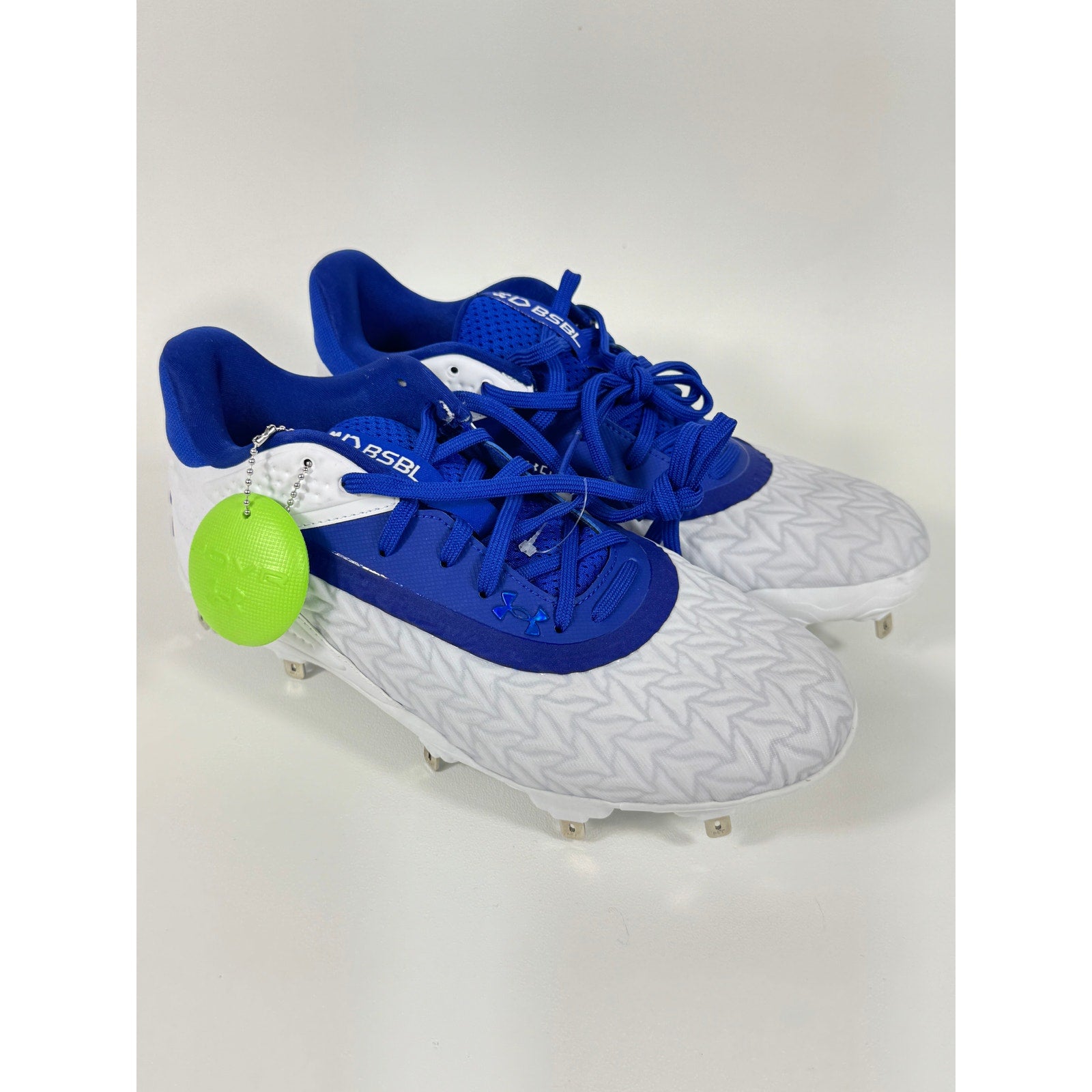 Under Armour Yard MT 3.0 Baseball Cleats Blue Metal Spikes Sz 8 3027450-101
