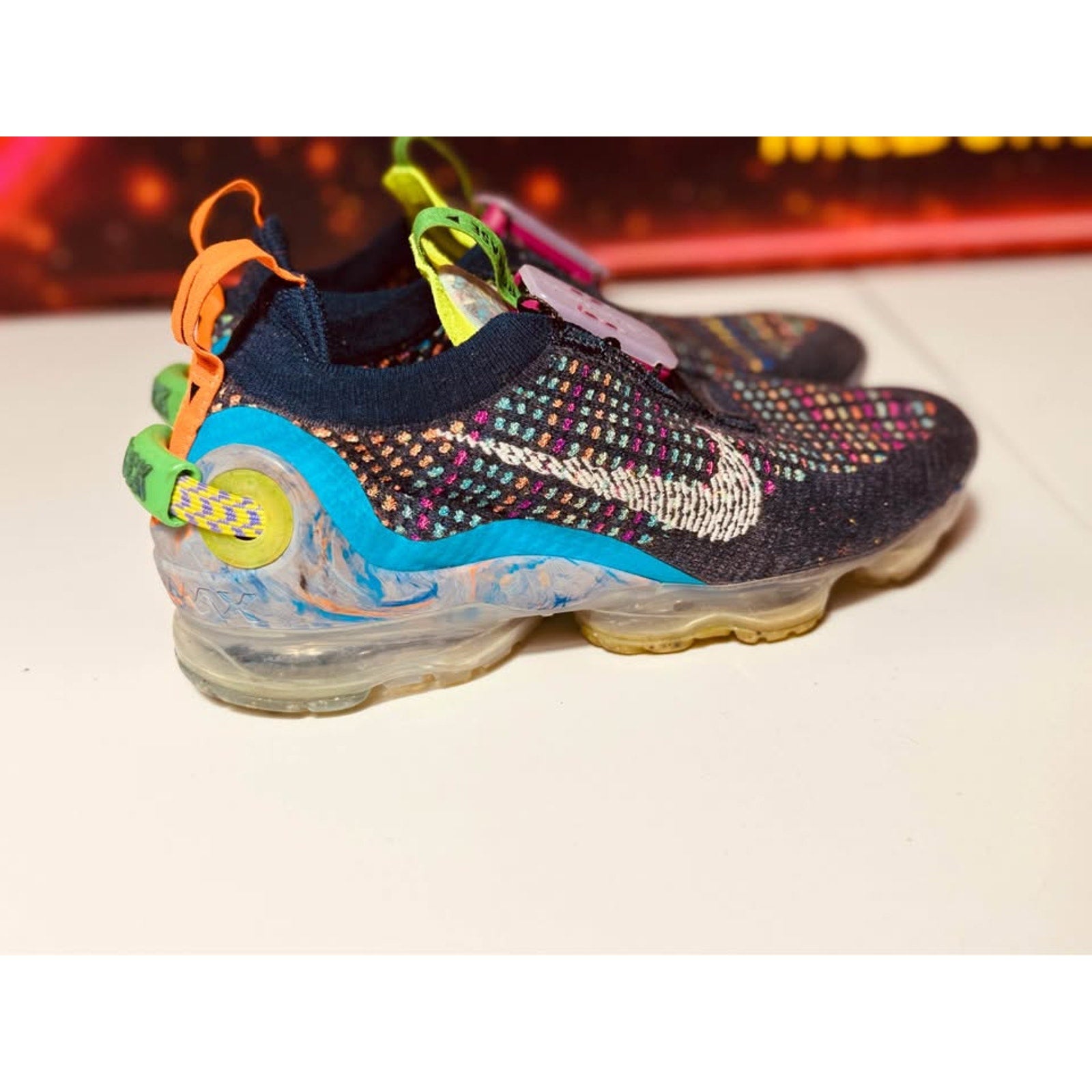 Nike Air VaporMax 2020 Flyknit Deep Royal Blue Multi Women’s sz 9 CJ6741-400