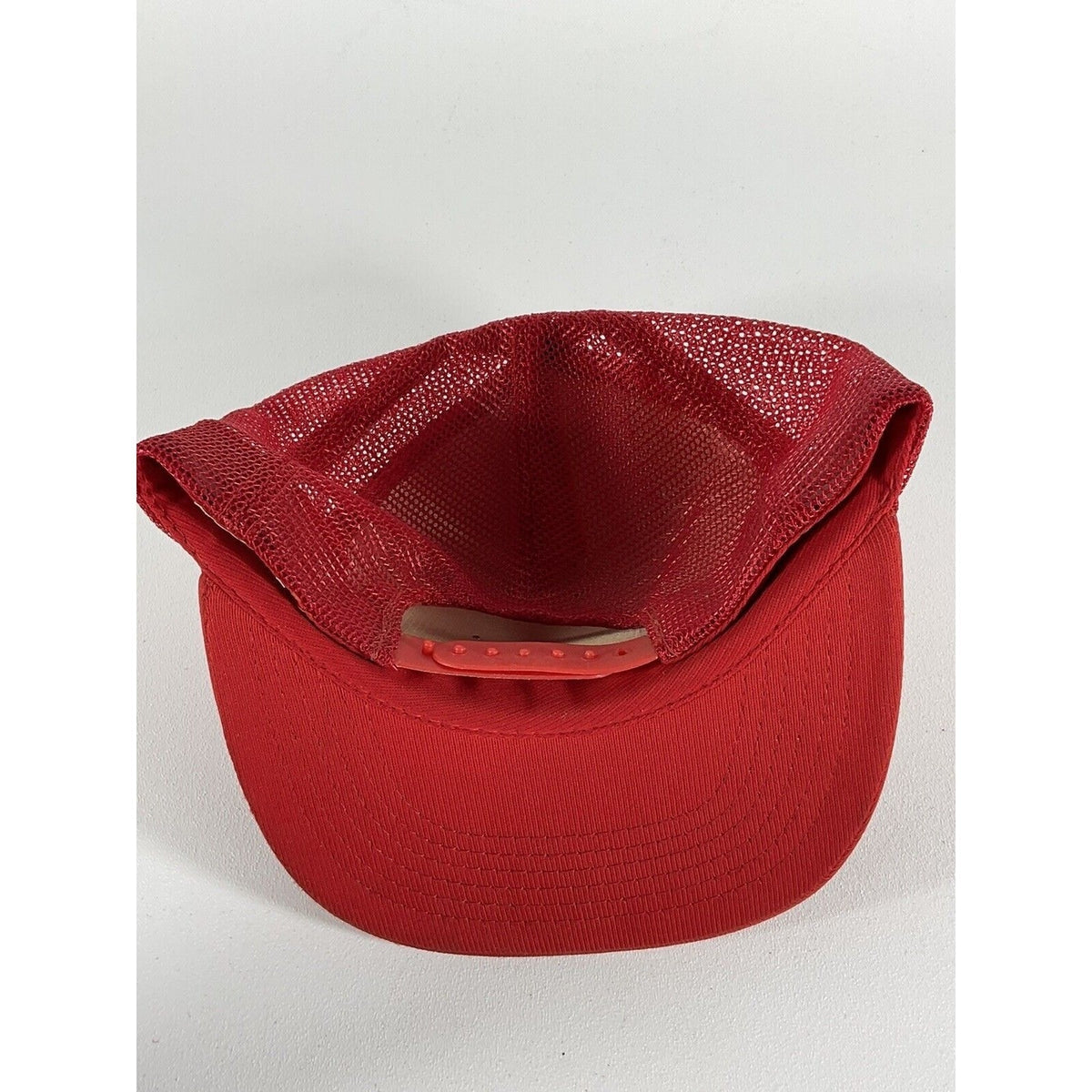 Vtg 1970s BBA Tour Bowling Trucker Hat Red Gold Mesh Snapback Taiwan