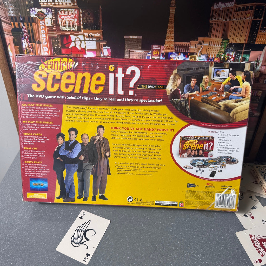 Seinfeld Scene It DVD Game 2008 Mattel Screenlife New Sealed Trivia Game Tv Show