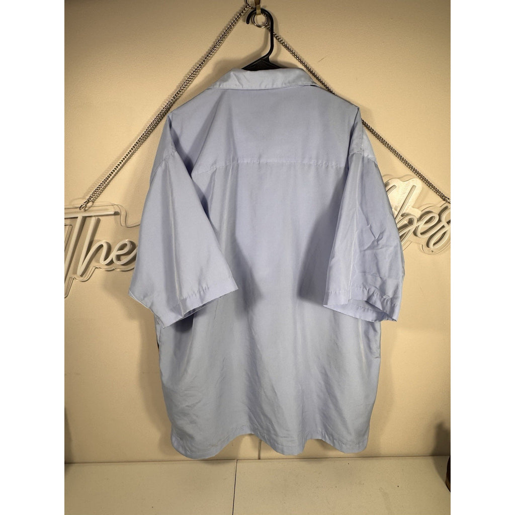 Vtg Y2K Raw Blue ABR All Bad Reversed DJ Button Up Shirt 2XL Graphic 2000s Rare