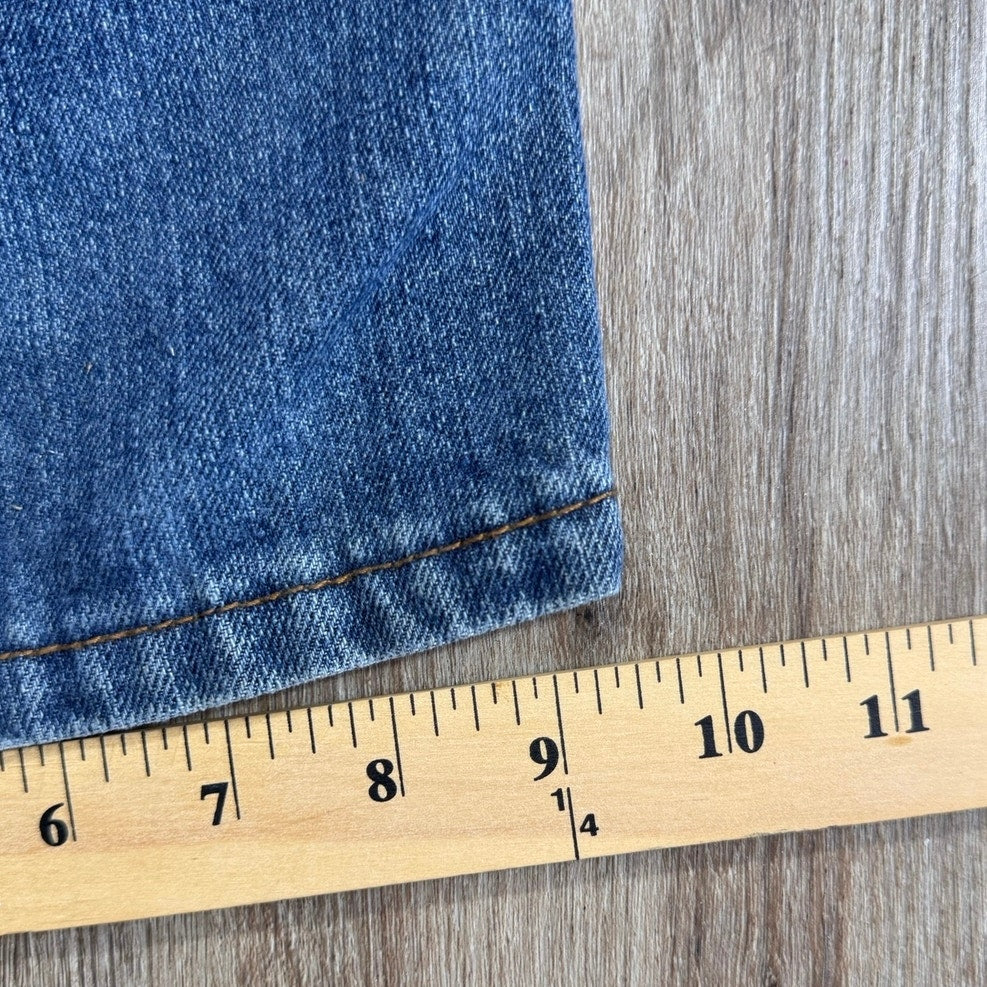 NBN Gear Embroidered Flap Pocket Jeans Men’s 42x32 Baggy Y2K Blue Denim Skater