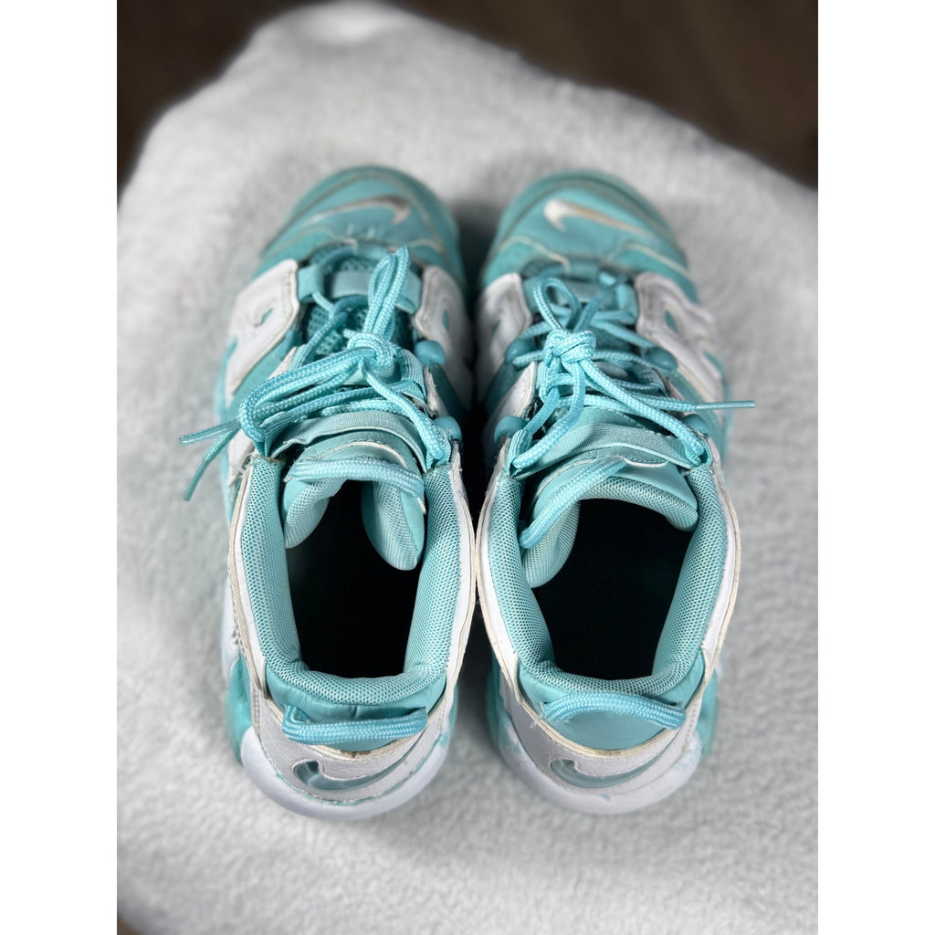 Nike Air More Uptempo GS Island Green White 415082-300 Youth 5Y / Women’s 6.5