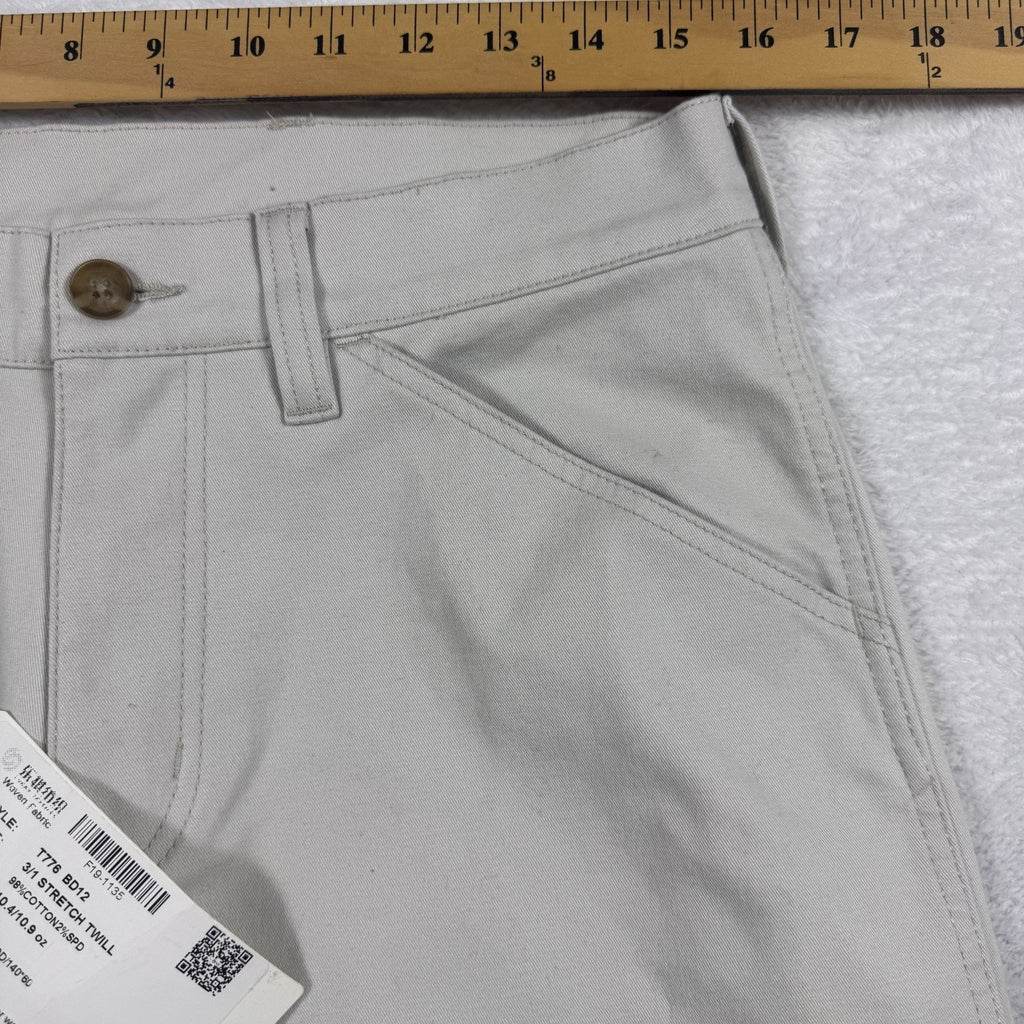 Factory Sample Carpenter Utility Pants Mens 32 Peached Stretch Twill Workwear