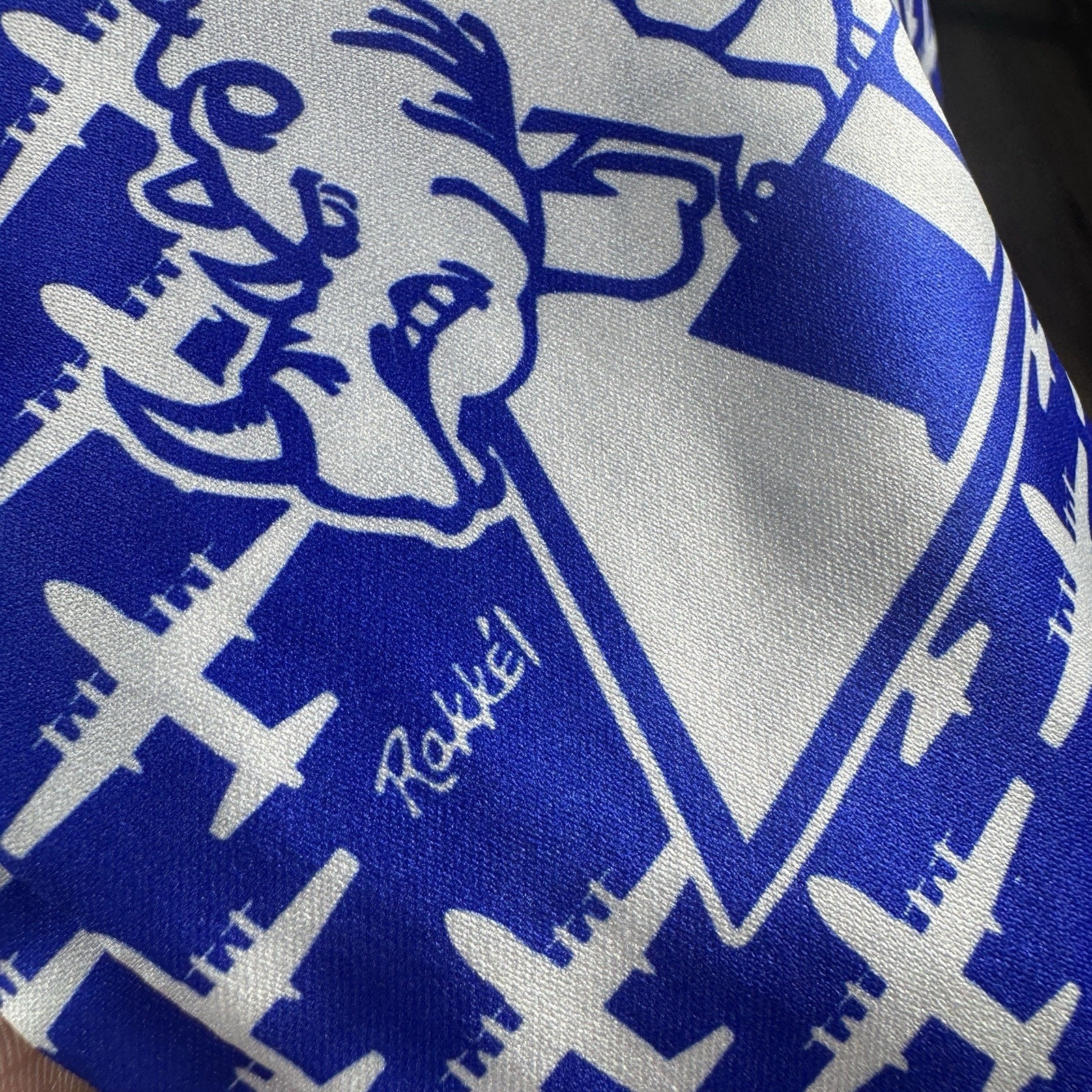 Vtg Rakkel RAMA World 101st ARW KC-135 Air Force Flight Scarf 45” USA Military