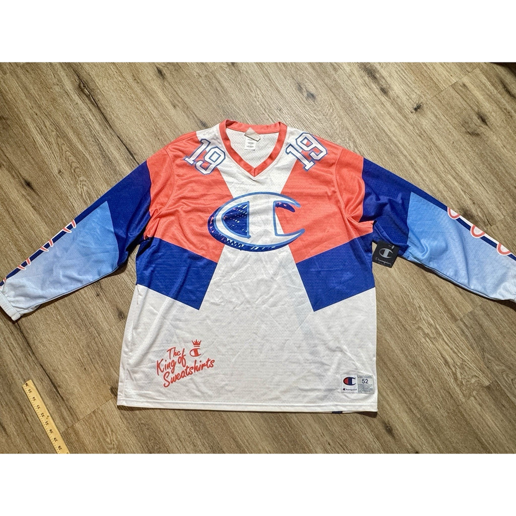 Rare 2015 Champion King Of Sweatshirts Long Sleeve Jersey 2XL NWT U940TU Y2K 90s