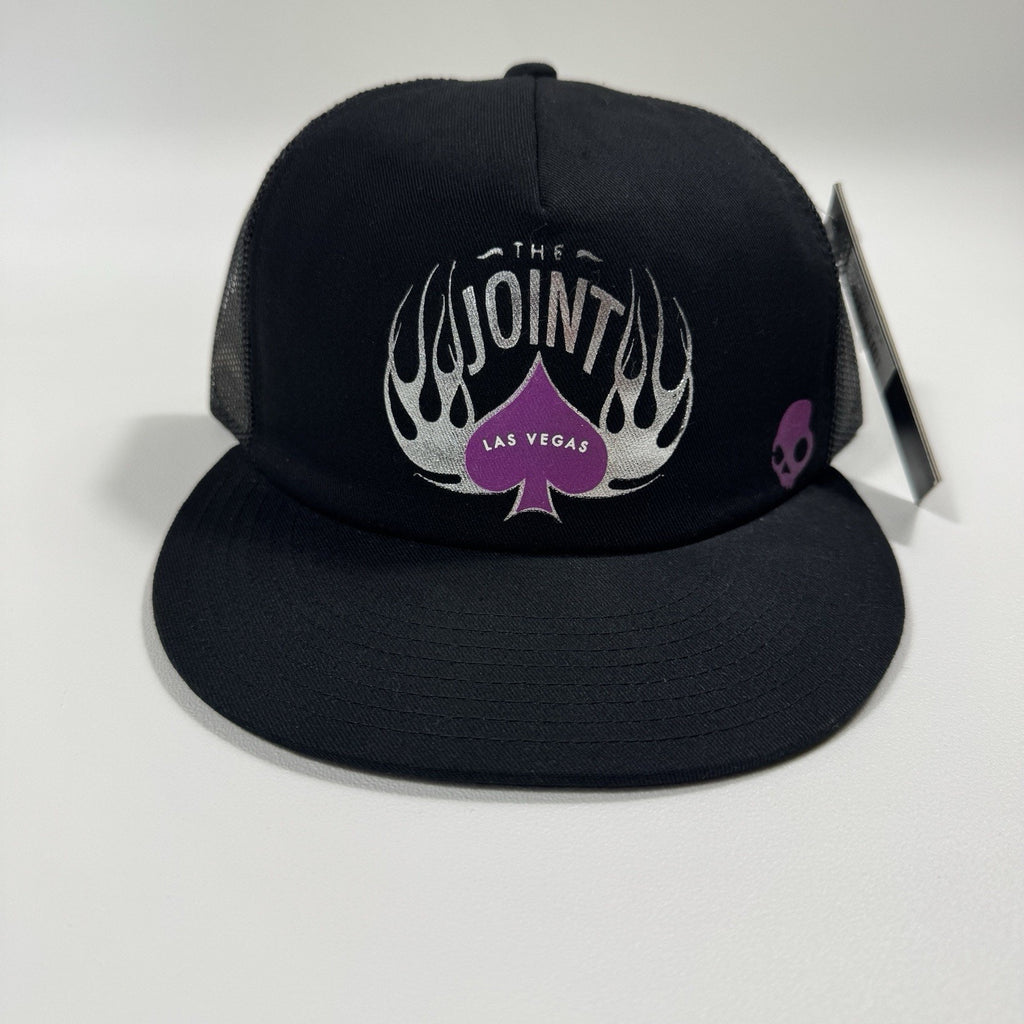 Skullcandy x The Joint Las Vegas Hard Rock Trucker Hat Rare Promo Y2K Snapback