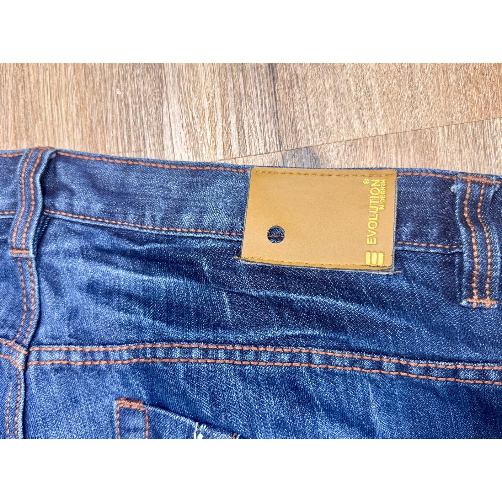 Evolution In Design Y2K Baggy Jeans Men’s 40x32 Distressed Studded Denim