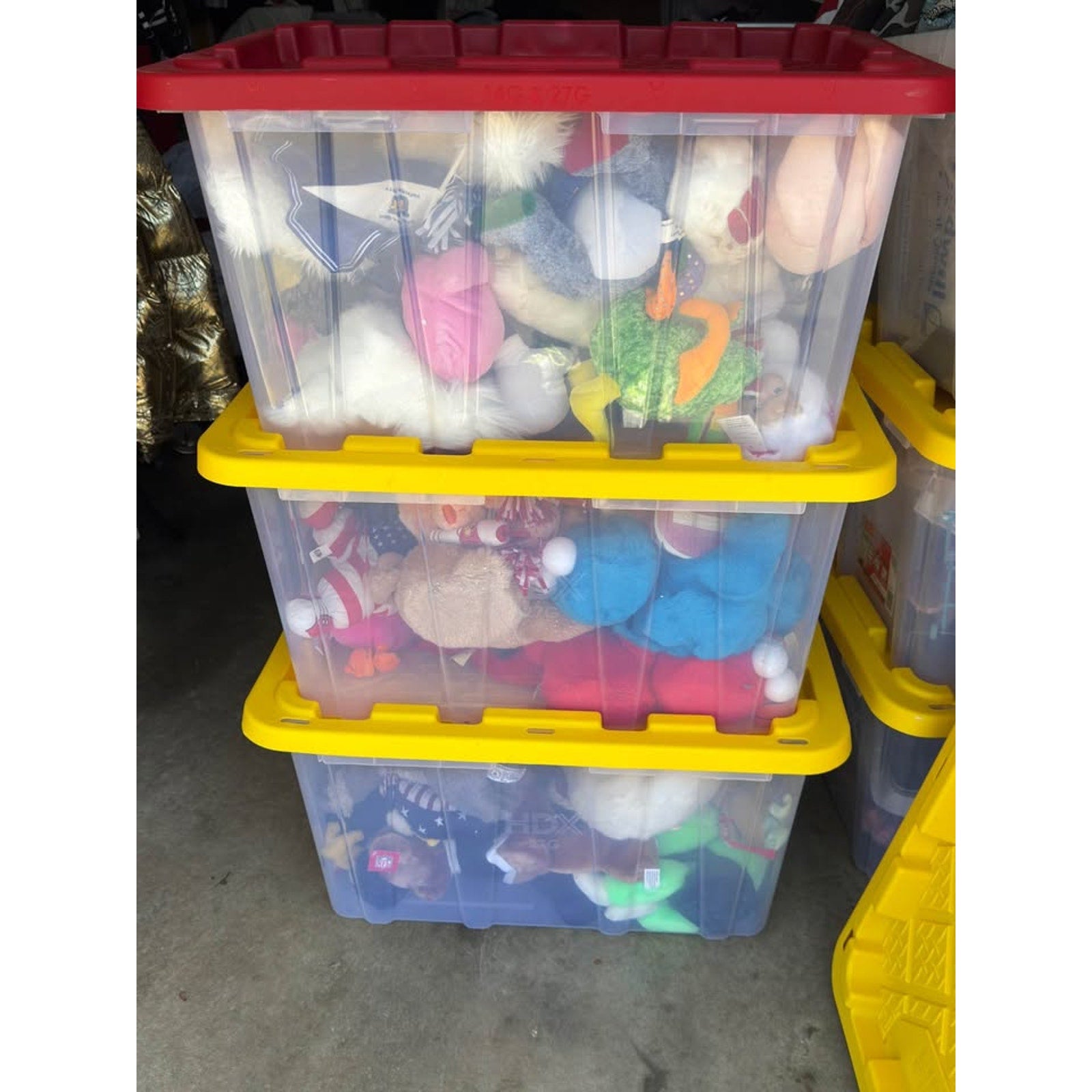 Massive Plush Lot (6 Full Totes) Vintage 80s 90s Build A Bear Cabbage Patch + Characters