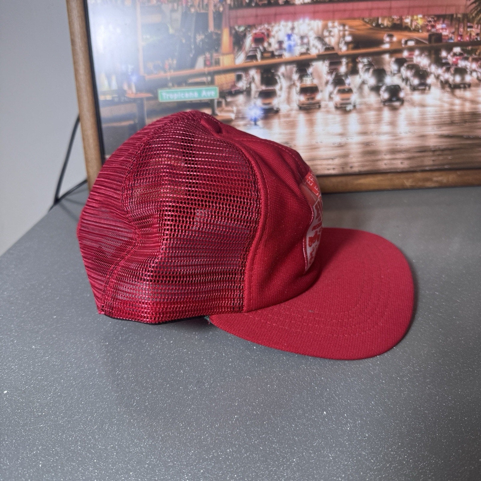 Vtg 70s-80s Honda New Era USA Trucker Snapback Hat Terry’s Cycle Lawn Motorcycle