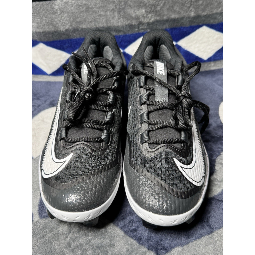 Nike Alpha Huarache Elite 4 MCS Baseball Cleat Black White FD6221-003 Sz 14