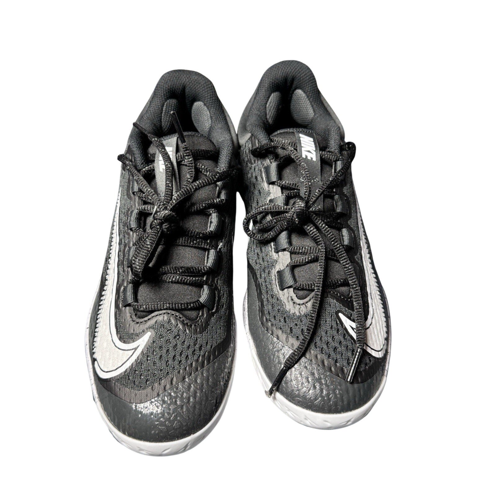 Nike Alpha Huarache Elite 4 MCS Baseball Cleat Black White FD6221-003 Sz 15