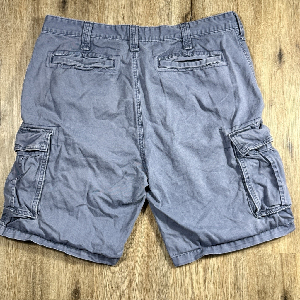 Nautica Jeans Co Baggy Cargo Shorts Men’s 38 Navy Blue Cotton Y2K