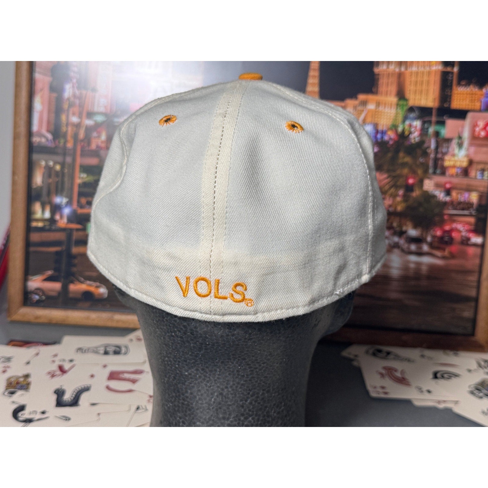 Vintage University of Tennessee Vols New Era 5950 Fitted Hat 7 3/8 Wool NCAA Cap