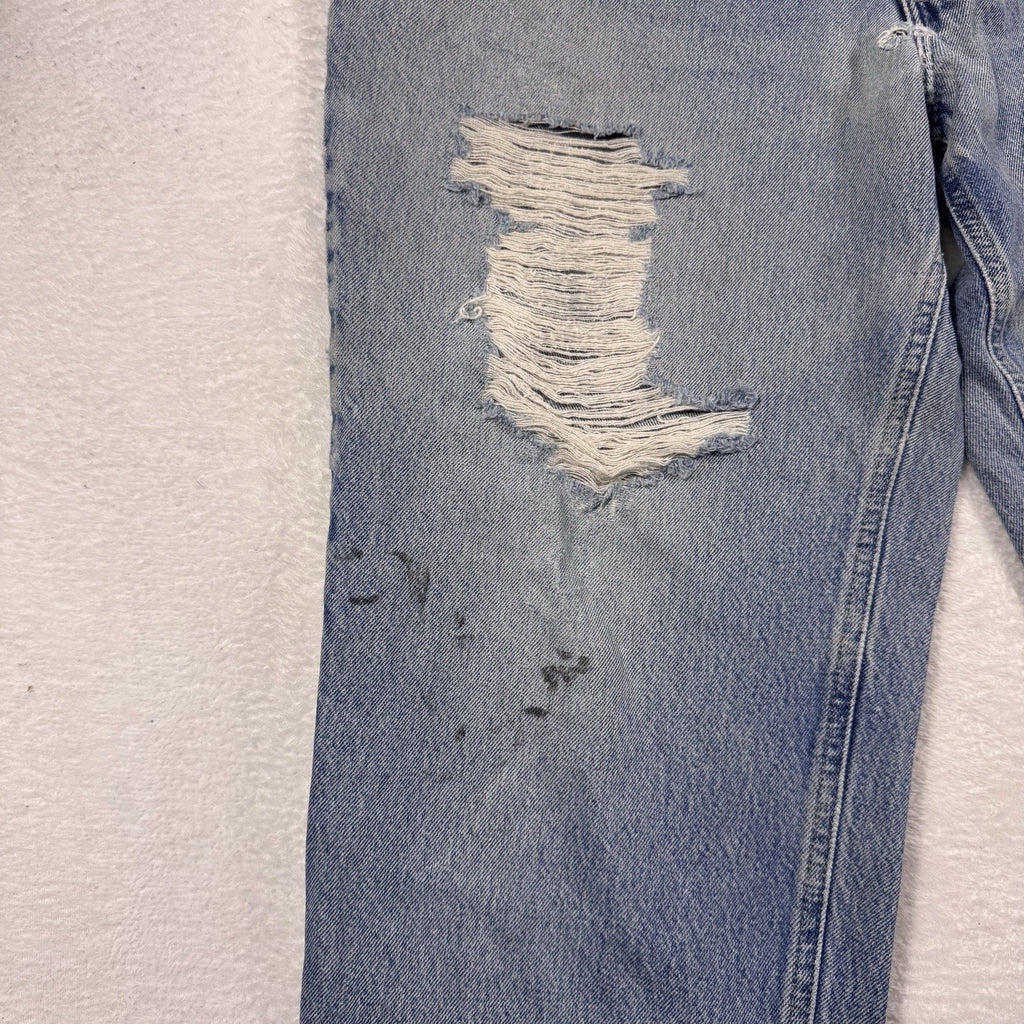 Carhartt B42 Relaxed Fit Jeans Mens 40x30 Distressed Workwear Denim Made Mexico