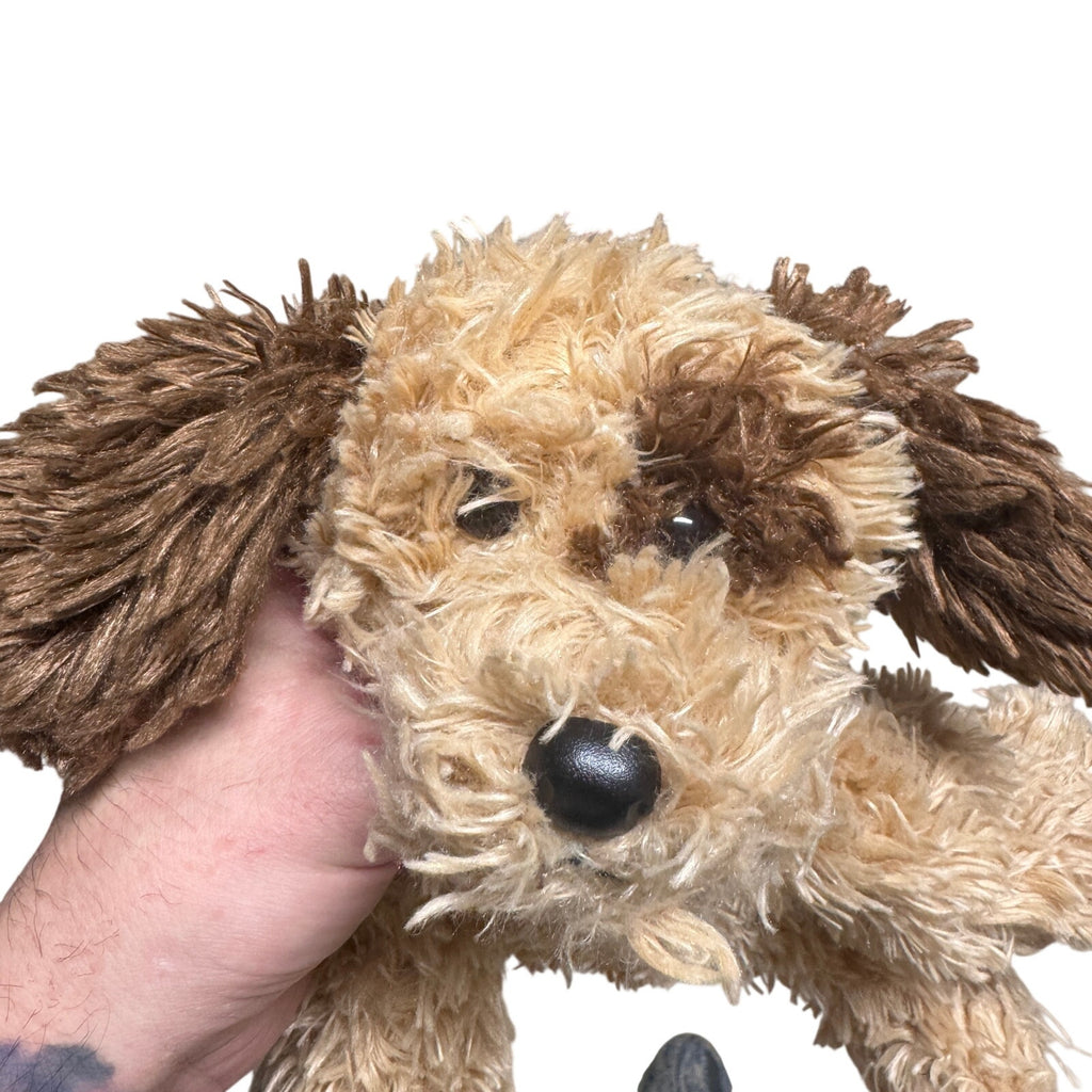 VTG Ty Classic Roscoe Puppy Dog 9" 2007 Shaggy Brown Tan Buddy Floppy Eye