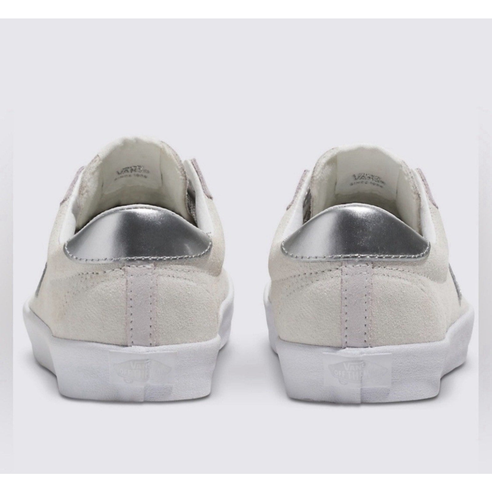 Vans Sport Low Sz 9.5 Shine Grey Blanc De Blanc Suede VN000CTDDWC 90s Punk Skate