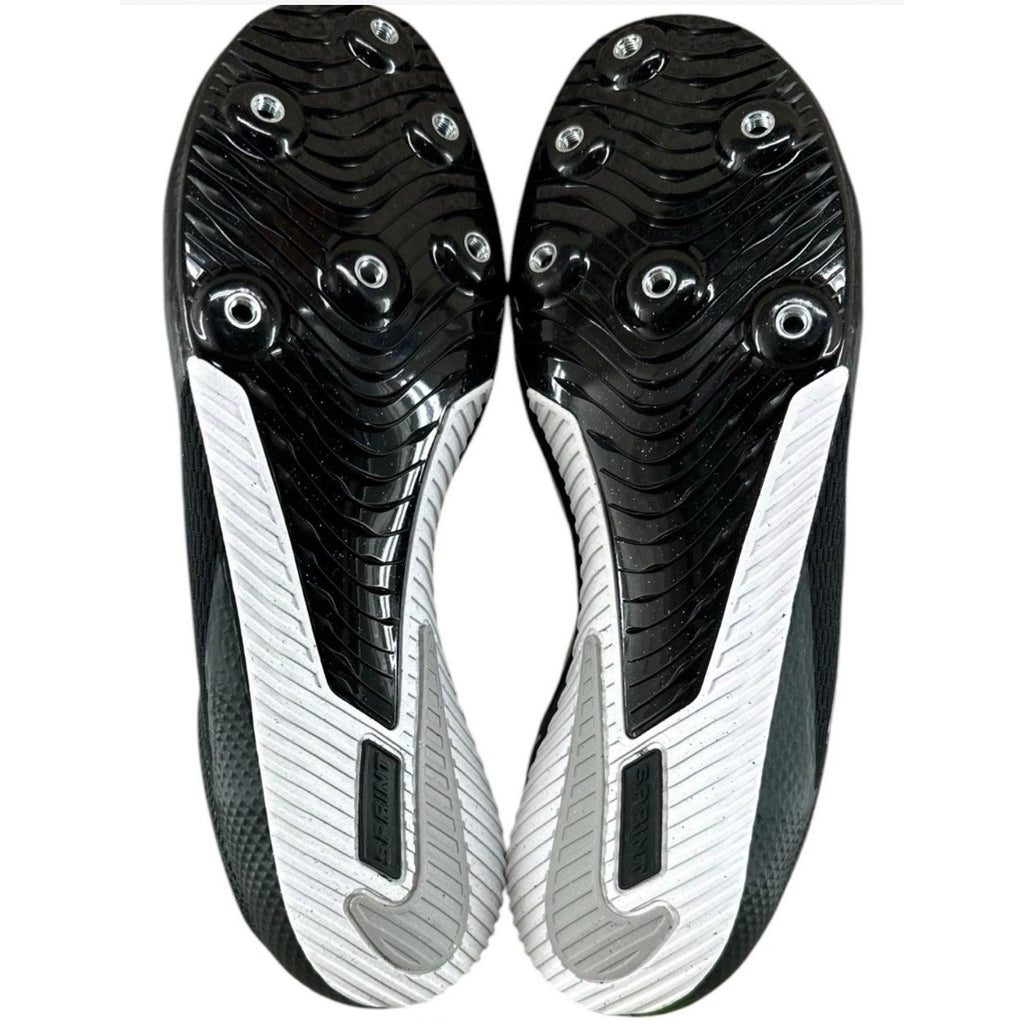 Nike Zoom Rival Men Sprint Track And Field Black Metallic Silver 8.5 DC8753-001