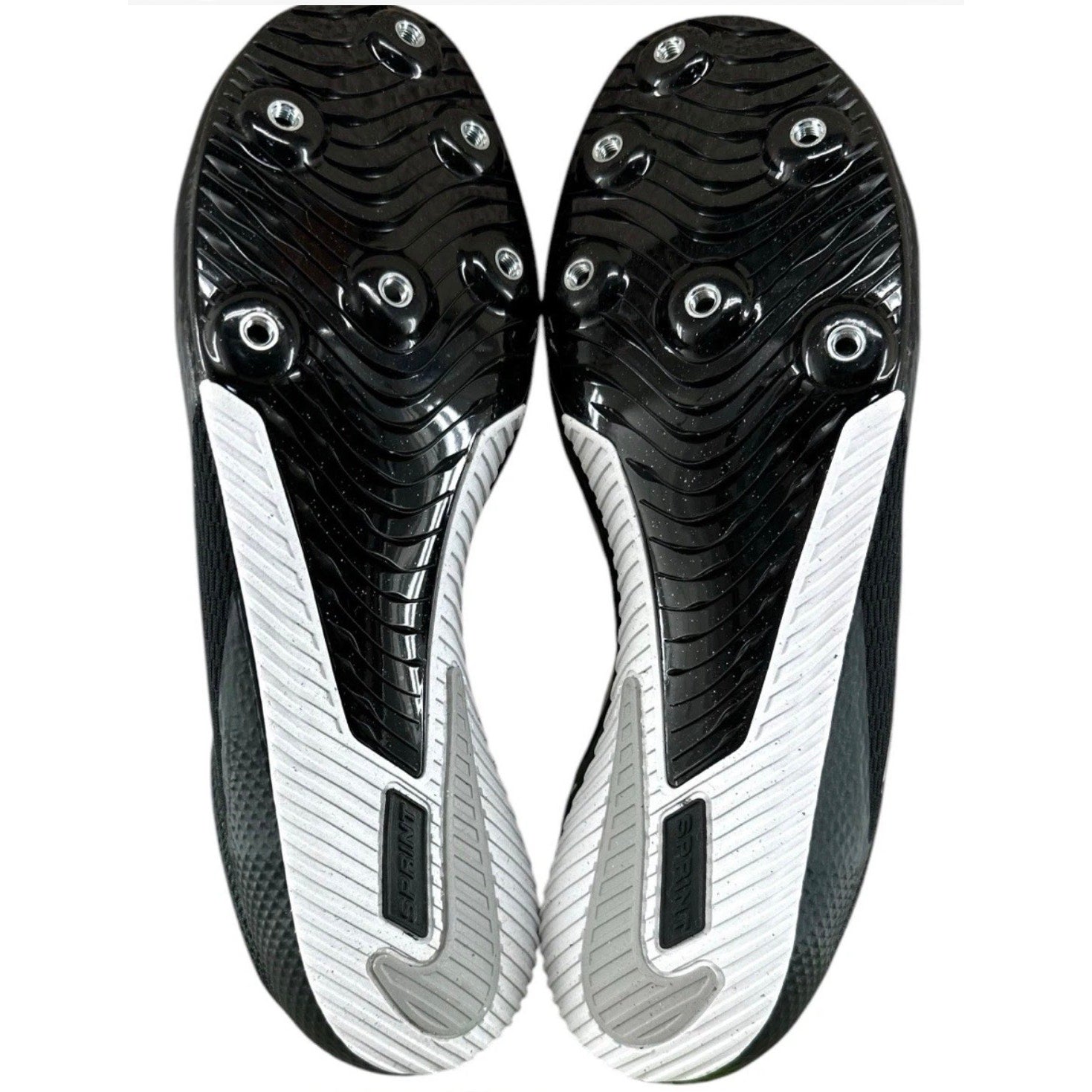 Nike Zoom Rival Men Sprint Track And Field Black Metallic Silver 8.5 DC8753-001