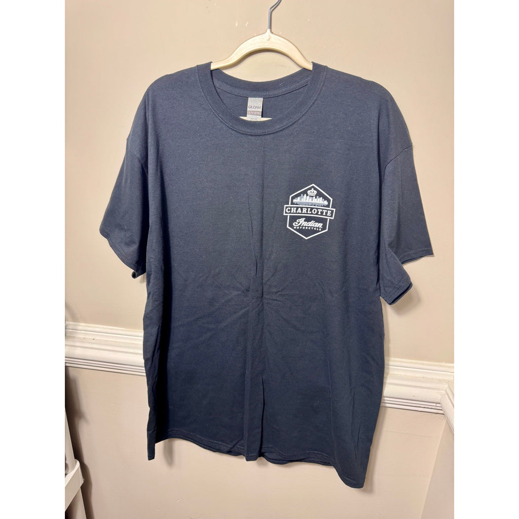 Indian Motorcycle Charlotte America Strong Graphic T Shirt USA Flag XL