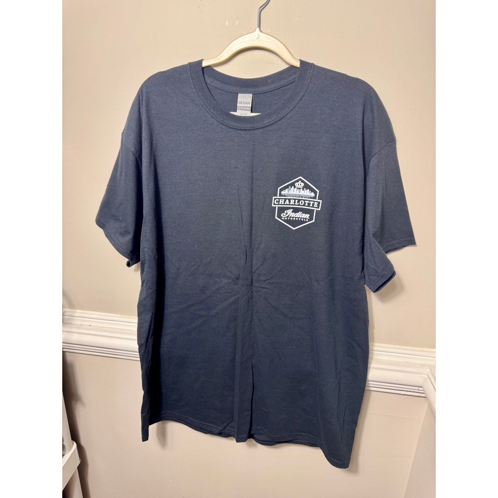 Indian Motorcycle Charlotte America Strong Graphic T Shirt USA Flag XL
