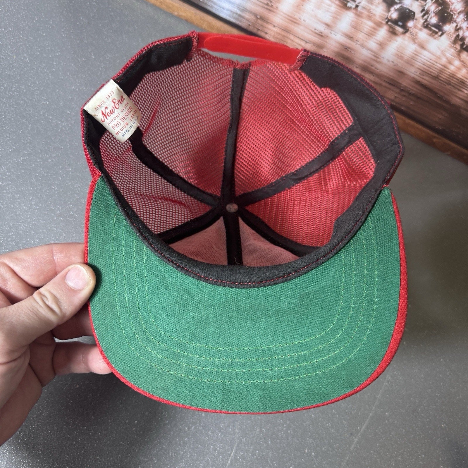 Vtg 70s-80s Honda New Era USA Trucker Snapback Hat Terry’s Cycle Lawn Motorcycle