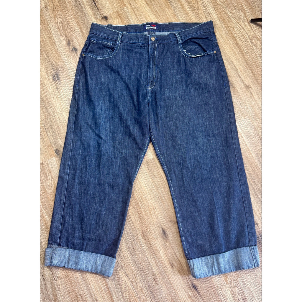 Red Diamond Jeans Men’s sz 44 x 32 (28) Baggy Y2K Hip Hop Dark Wash Denim Skater