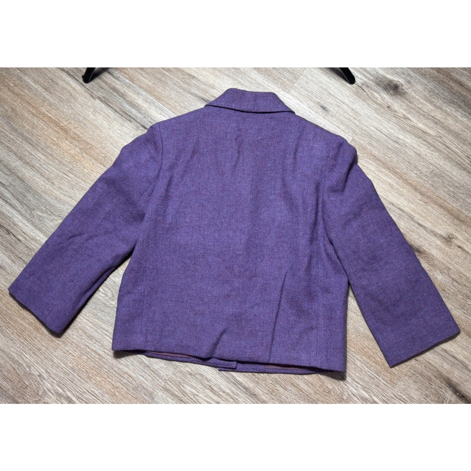 Vtg 50s Friedmont Rich’s Purple Wool Blazer ILGWU Union Jacket USA Sz Small 4-6